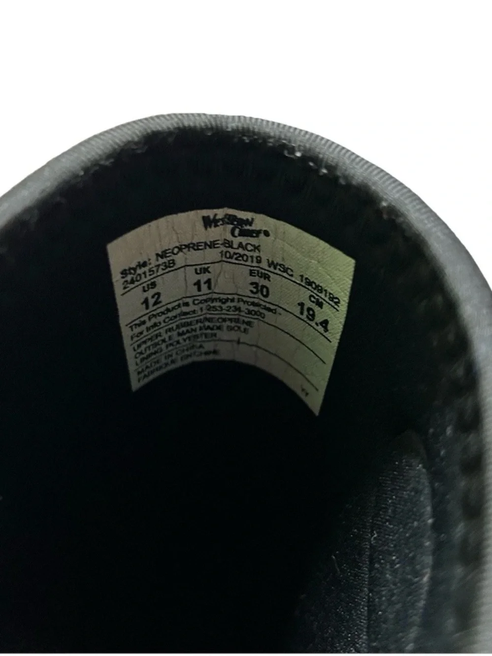 Toddler Western Chief Neoprene Black Muck Rain Farm Boots Size 12